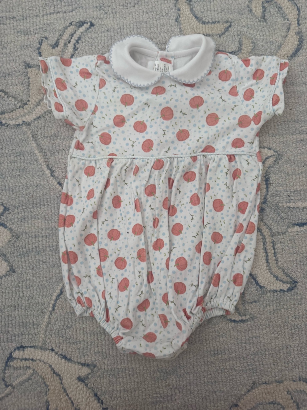 Lullaby Set pumpkin knit bubble. Size 12 m.